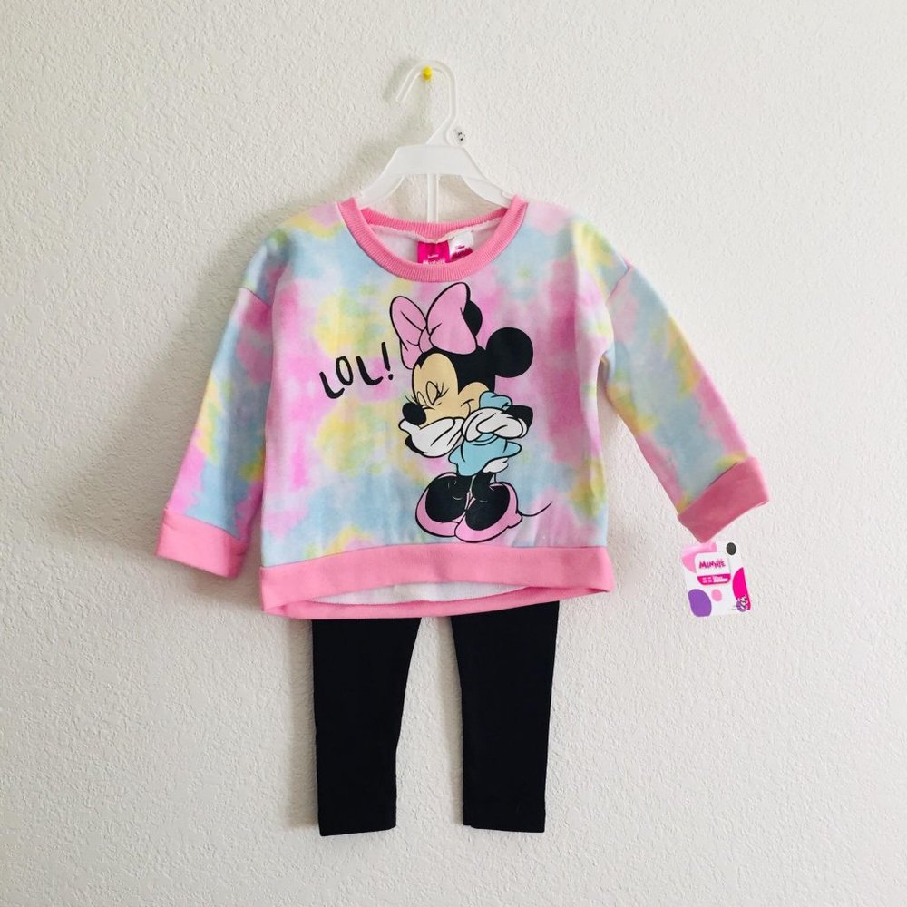 Disney Junior 'Minnie' 2 Piece Set (Blouse/Pants) (24 M)